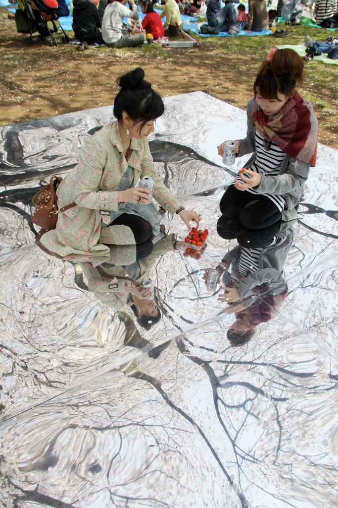 桜を見おろす会（お花見インスタレーション）