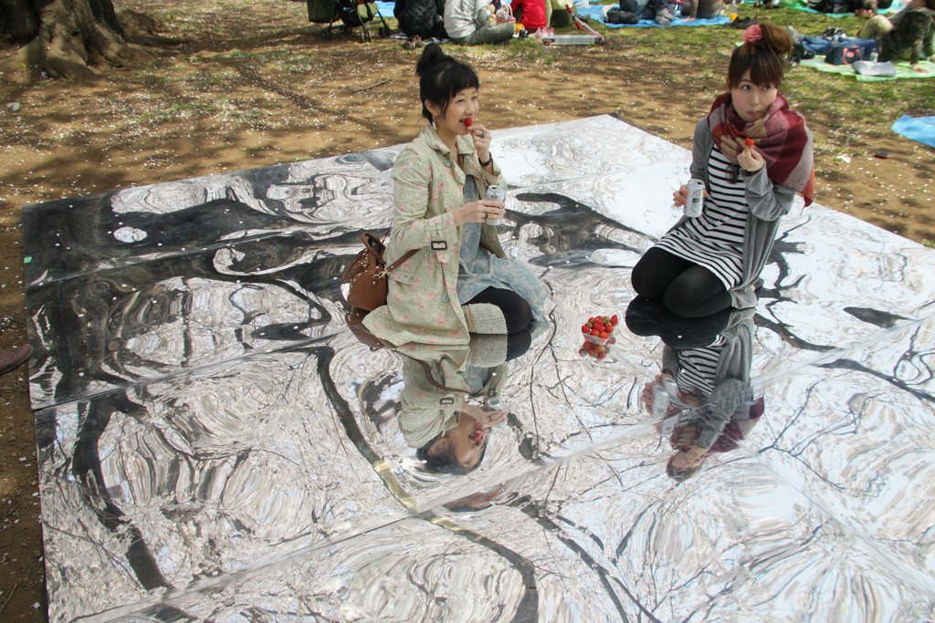 桜を見おろす会（お花見インスタレーション）